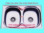 Chậu rửa chén bát inox 2 hộc 72x47 cm  Đại Thành RA12 DX12051