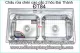 Chậu rửa chén inox 304 2 hộc 87x47cm Đại Thành ĐT84 DX42004