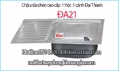 Chậu rửa chén thế hệ mới 1 hộc 73x47 cm Đại Thành ĐA21 SUS201 dập liền khối DX11150