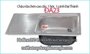 Chậu rửa chén thế hệ mới 1 80x43 cm hộc Đại Thành ĐA23 SUS201 dập liền khối DX11152