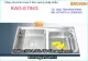Chậu rửa chén EROWIN inox 2 hộc vuông KAG-E7943