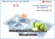 Chậu rửa inox 1 hộc 1 cánh giá rẻ 75x40 cm Sơn Hà S79