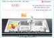 Chậu rửa inox 2 hộc 1 cánh giá rẻ 98x41.5 cm Sơn Hà S100