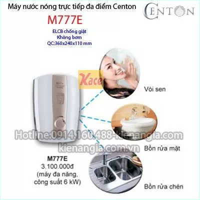 Máy nước nóng đa điểm Centon-M777E