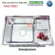 Chậu rửa chén 1 hộc 1 cánh 60X42 cm inox Winland KAG-WB01
