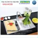 Chậu rửa chén inox 2 hộc 88x50 cm Winland KAG-WC09