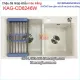 Chậu đá 2 hộc vuông màu trắng 82x46 cm  KAG-CD8246W