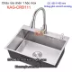 Chậu rửa chén 1 hộc inox 304 60x45cm-KAG-CRB111