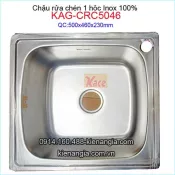 Chậu rửa chén Roland giá rẻ 50x46 cm -KAG-CRC5046
