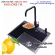 Chậu rửa chén 1 hộc Nano đen 45x40cm KAG-CRB116