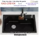 Chậu rửa chén 1 hộc vuông 78x48cm đá granite Creave KAG-CRB104