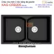 Chậu rửa chén đá granite 2 hộc 86x50 Creave KAG-CRB205