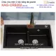 Chậu rửa chén đá granite 2 hộc 86x50cm Creave KAG-CRB202