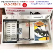 Chậu rửa chén đầu vặn xả đa năng 78x46cm KAG-CRB131