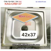 Chậu rửa chén inox 1 hộc 42x37cm KAG-CRB137