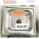 Chậu rửa chén inox 1 hộc 42x37cm KAG-CRB137