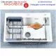 Chậu rửa chén inox sus304 68x45cm rất đẹp KAG-CRB135