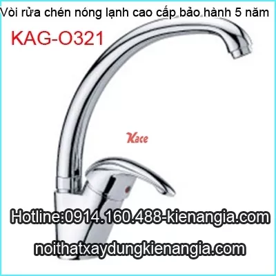 Vòi bếp,rửa chén nóng lạnh cao cấp KAG-O321