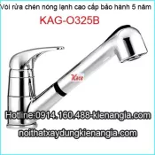 Vòi bếp,rửa chén nóng lạnh rút dây KAG-O325B