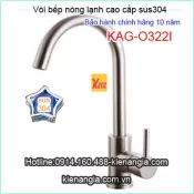 Vòi rửa chén nóng lạnh sus 304 KAG-O322I