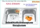 Chậu rửa bát EROWIN Inox 2 hộc vuông KAG-E9848V