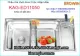 Chậu rửa bát nhập khẩu EROWIN 2 hộc dài 1,1m KAG-ED11050