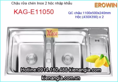Chậu rửa bát nhập khẩu EROWIN to KAG-E11050
