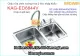Chậu rửa chén EROWIN nhỏ 2 hộc vuông KAG-ED6844V