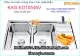 Chậu rửa  EROWIN 2 hộc giắt dao KAG-ED10546V