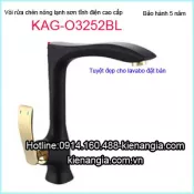Vòi bếp sơn tĩnh điện màu đen nóng lạnh KAG-O3252BL