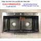 Chậu rửa inox sus304 phủ NANO đen KAG-NNB8245D