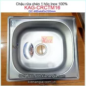 Chậu rửa chén 1 hộc giá rẻ 4844-KAG-CRCTM16