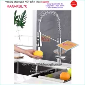 Vòi rửa chén lạnh RÚT DÂY inox sus304 KAG-KBL70