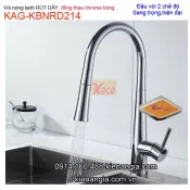 Vòi rửa chén bóng RÚT DÂY nóng lạnh KAG-KBNRD214