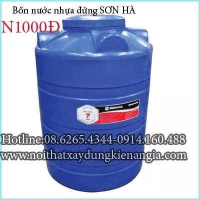 Bồn nhựa đứng SƠN HÀ N1000Đ