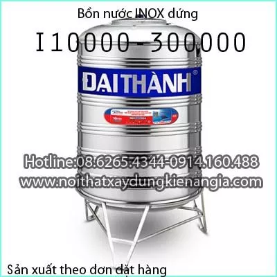 Bồn nước đứng INOX ĐẠI THÀNH  I10000 - 300000