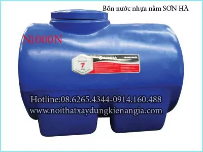 Bồn nước nhựa nằm SƠN HÀ N1000N