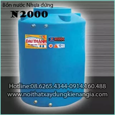 Bồn nước nhựa đứng Đại Thành N2000