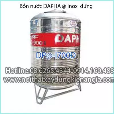 Bồn nước @ inox đứng DAPHA DP@- I700Đ