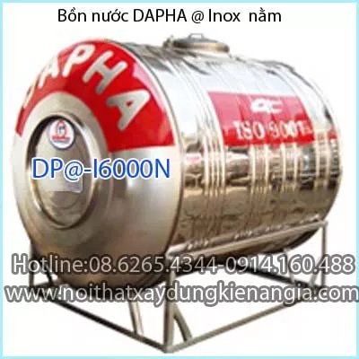 Bồn nước @ inox nằm DAPHA DP@_I6000N