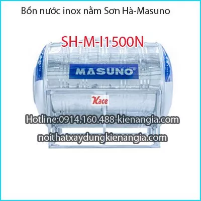 Bồn inox nằm Sơn Hà Masuno SH-M-I1500N
