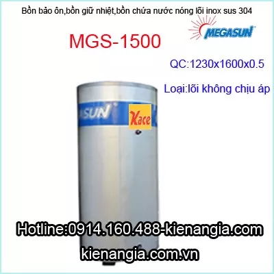 Bồn bảo ôn inox SUS 304 Megasun MGS-1500
