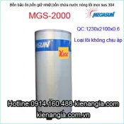 Bồn bảo ôn inox SUS 304 Megasun MGS-2000