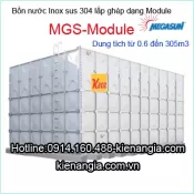 Bồn inox sus 304 lắp ghép MGS-Module