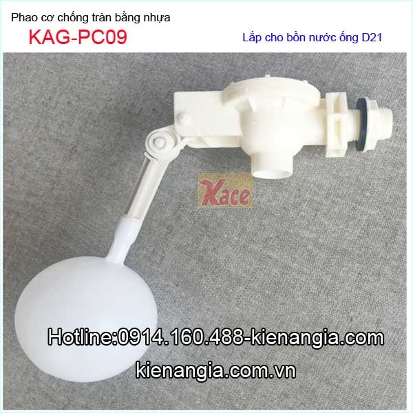 Phao cơ chống tràn bằng nhựa D21-KAG-PC09