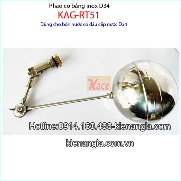 Phao cơ inox d34 KAG-RT51