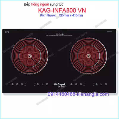 Bếp điện hồng ngoại đôi Tài lộc Capri KAG-INFA800 VN