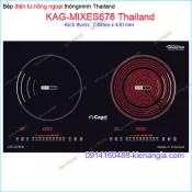 Bếp từ kết hợp hồng ngoại sang trọngCapri Thailand KAG-MIXES678 Thailand