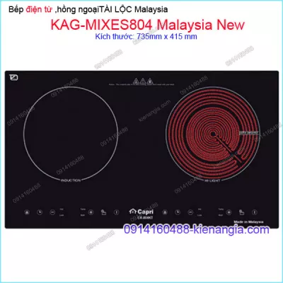 Bếp từ kết hợp hồng ngoại Sung túc Capri Malaysia KAG-MIXES804 Malaysia-New
