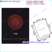 Bếp điện hồng ngoại đơn,bếp hồng ngoại Domino Capri KAG-INFA109 VN